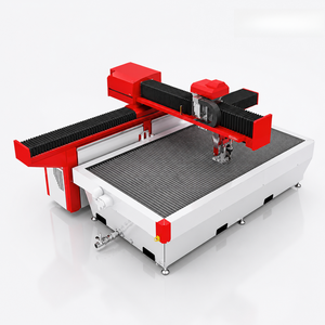 Machine de découpe à jet d'eau robuste à tête inclinable 5 axes AC avec intensificateur de pression élevé pour le traitement du marbre - Product Image 1