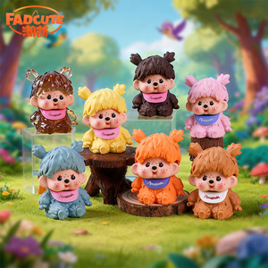 FADCUTE งานศิลปะเรซิ่นที่วาดด้วยมือรูปสัตว์ตุ๊กตาการ์ตูนรุ่นตกแต่งบ้านของขวัญ - Product Image 1
