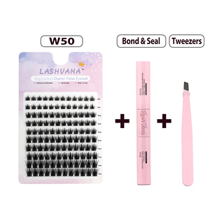 Pestañas Postizas de Cristal de Cuarzo Ahumado DIY, Efecto Cluster 97D <span class=keywords><strong>M</strong></span> Curl 11-17mm, Tono Gema, Estructuradas, Opacas, Difusas, para Cena, Gala, Noche, Glamour - Product Image 4