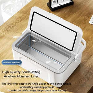 High Quality Frost-Free Rechargeable Mini Medical Cooling <b>Fridge</b> Cooler Box USB <b>Portable</b> Insulin <b>Fridge</b> for Hotel Use - Product Image 3