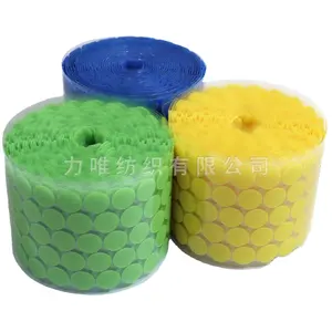 Manufacturer Hot Sell stocks Customized good Nylon Strong Adhesive Hook and Loop Dots, Rectangle, Square, Circles