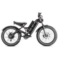 Vélo de montagne électrique 60V 70Ah avec batterie au lithium, 26 pouces, double moteur sans balais, 7 vitesses, pneus larges, suspension intégrale, vélo de neige