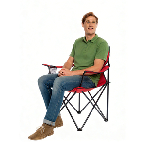 كرسي تخييم عصري قابل للطي خفيف الوزن ومحمول للشاطئ والحديقة والصيد والسفر، صديق للبيئة للاستخدام الخارجي - Product Image 5