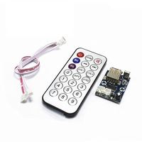 A3. mini micro música sin pérdidas decodificador WAV + MP3 12V jugador tarjeta de sonido USB MP3 placa + control remoto control de circuitos integrados