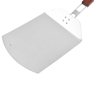 Spatule à pizza en acier inoxydable antiadhésive pour la cuisson artisanale du pain, avec manche en bois pliable, vente en gros - Product Image 5