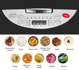 Multifuncional 5Qt Tapa desmontable Desmontable Epsilon Calentador de alimentos eléctrico Olla <span class=keywords><strong>arrocera</strong></span> automática <span class=keywords><strong>20</strong></span> en uno - Product Image 3