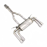Knalpot Performa Mobil Catback untuk Jaguar F-TYPE 5.0 2013-2024 Ss304 Pipa Knalpot Valvetronic dengan Pengontrol Katup dan Ujung Knalpot