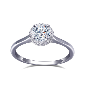 MSR-810 Đẹp Thiết Kế Đá Quý 18K Rắn Vàng Engagement <span class=keywords><strong>Ring</strong></span> Sinh Nhật Khá Phòng Thí Nghiệm Grown Kim Cương Nhẫn - Product Image 1