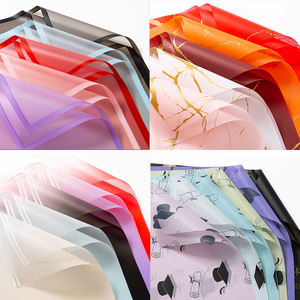 Giấy gói hoa bán buôn, nguyên liệu làm bó hoa quà tặng tự làm, kiểu mới giấy trơn Hàn Quốc & giấy viền kỳ diệu - Product Image 1