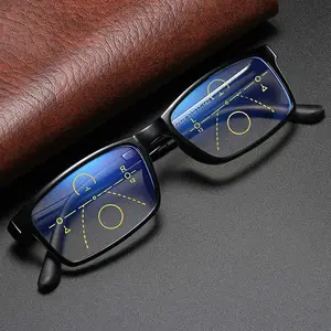 Óculos de leitura progressivos da moda 2020, óculos anti luz azul, bloqueador de fibra bifocal, 2019