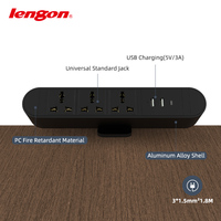 10/16A pince de montage prise multiple pince de bureau USB-C et USB-A prise de multiprise de courant de bureau prises de courant EU normes UK EU et US