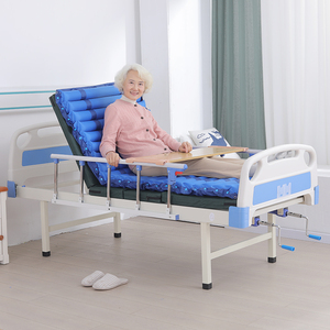 2 <strong>Cranks</strong> Hospital Bed Manual Hospital Bed With Air Mattress and Dining <strong>Table</strong> - Product Image 5