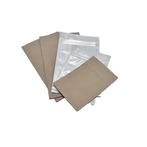 फैक्टरी बायोडिग्रेडेबल फूड पैकेजिंग बैग पेपर स्टैंड अप पाउच ज़िप लॉक क्राफ्ट पैकेज
