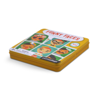 Boîte en métal carrée à couvercle à charnière conçue sur mesure, distributeur de biscuits, récipient en étain avec porte à ouverture frontale