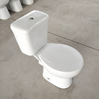 Cuvette de toilette bon marché articles sanitaires placard à eau deux pièces céramique wc toilette toilettes wc complet