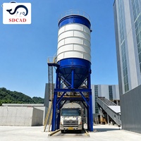 Silo à ciment galvanisé anti-corrosion, conception de silo à chaux pour stockage extérieur