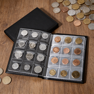 Álbum para Monedas de Cuero PU y PVC, 120 Bolsillos, Resistente al Frío, de Doble Cara, para Almacenamiento de Monedas Conmemorativas - Product Image 5