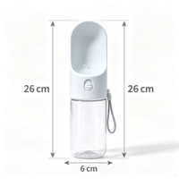 Soldes d'été : Bouteille d'eau portable pour chien 32oz 2 en 1 avec bol en plastique écologique solide pour les voyages, la randonnée et les promenades
