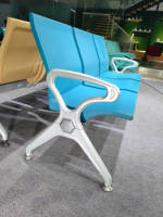 Chaises d'attente électriques en alliage d'aluminium avec port USB personnalisable de haute qualité pour l'hôpital, l'école, la clinique, le cabinet dentaire