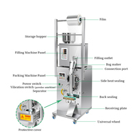 Machine d'emballage multifonctionnelle pour poudres, sachets de 1 à 100 g, pour chips, céréales, noix, sucre, snacks et aliments