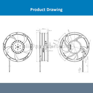 Ventilador de Refrigeración de CC de 48 V CC, 7000 RPM, 67 W, 1.4 A, 710 m3/h, Reforzado con Fibra de Vidrio, Plástico PA, Tubo Axial, Eléctrico, ODM para 6318/2TDHHP - Product Image 4