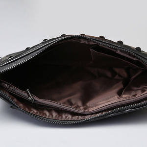 Borsa a <span class=keywords><strong>mano</strong></span> retrò a due usi in stile inglese all'ingrosso borsa a tracolla con rivetto in metallo borsa in pelle con pochette <span class=keywords><strong>teschio</strong></span> a tracolla singola per uomo - Product Image 6