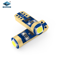 LED T5 W5W 5SMD 3030 Ampoules de voiture Blanc Bleu Rouge Wedge Lamp Band Clignotants DC 12V Auto Ampoules pour 194 168 Véhicules