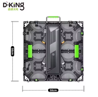Écran vidéo LED D-KING P4.8, armoire en aluminium, intérieur, 3x6m, écran graphique, télécommande