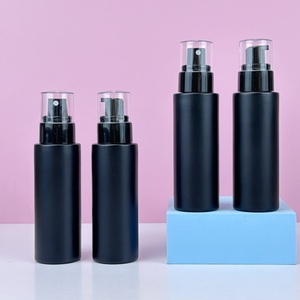 30ml 50ml 100 ml Glass <b>Bottles</b> for Cosmetics Matte Black Custom Spray <b>Bottle</b> for Toner Deluxe Glass <b>Pump</b> <b>Bottles</b> - Product Image 1