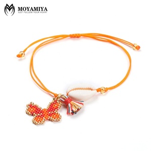 MI-B180297 Moyamiya Miyuki joyería de moda nazar boncuk encanto hecho a mano cowrie shell joyería tejida pulseras - Product Image 4