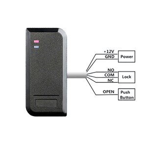 IP66 không thấm nước 125Khz 13.56MHz RFID điều khiển truy cập đầu đọc thẻ Hệ thống kiểm soát truy cập với máng cỏ thẻ 2000 người sử dụng - Product Image 5