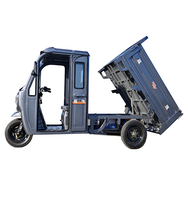Tricycle électrique de cargaison de corps fermé du moteur 1000W 60V pour des adultes utilisation puissante de ferme avec la batterie au plomb pour l'usage urbain