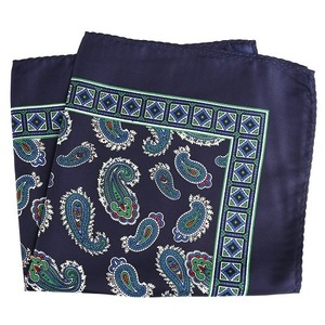 Grande su misura 33X33 CM fazzoletto da taschino per abiti da uomo motivo floreale Paisley fiore Plaid Design poliestere per la propria tasca - Product Image 6