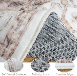 Alfombras Lavables <span class=keywords><strong>para</strong></span> Sala <span class=keywords><strong>de</strong></span> Estar, Alfombra Impresa Antideslizante <span class=keywords><strong>para</strong></span> Comedor, Alfombra Súper Suave <span class=keywords><strong>de</strong></span> Estilo Vintage - Product Image 6