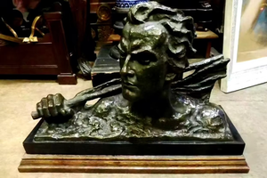 Statue <span class=keywords><strong>de</strong></span> la main droite serrée dans les bras, en laiton, œuvre <span class=keywords><strong>de</strong></span> <span class=keywords><strong>Rodin</strong></span>, sculpture <span class=keywords><strong>de</strong></span> la main - Product Image 2