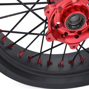 Roue à rayons personnalisée de 17 pouces pour Pit Bike Supermoto Motard, compatible avec les roues de remplacement <span class=keywords><strong>HONDY</strong></span> - Product Image 6