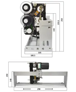 Manufacturing And Food Packaging Date Coding Machine DH241 Expiration Date Printer