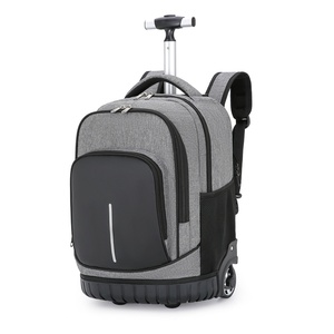 Mochila duradera con ruedas para ordenador portátil de 18 pulgadas con ruedas <span class=keywords><strong>Bolsa</strong></span> de viaje impermeable de gran capacidad para la escuela y los viajes - Product Image 1
