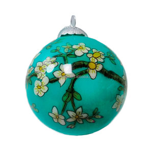 Bolas navideñas <span class=keywords><strong>de</strong></span> cristal <span class=keywords><strong>de</strong></span> <span class=keywords><strong>flor</strong></span> <span class=keywords><strong>de</strong></span> <span class=keywords><strong>almendro</strong></span> <span class=keywords><strong>de</strong></span> <span class=keywords><strong>Van</strong></span> <span class=keywords><strong>Gogh</strong></span>, adornos navideños pintados a mano para decoración festiva - Product Image 1