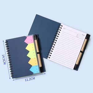 Cuaderno Espiral con Tapa Personalizada, Notas Adhesivas, Bloc de Notas Kraft con Logotipo Personalizado y Bolígrafo, Venta al Por Mayor - Product Image 6