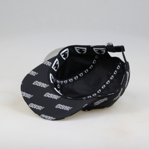 Sombrero de <span class=keywords><strong>Camper</strong></span> para correr de cinco paneles para <span class=keywords><strong>hombre</strong></span>, correa de sublimación personalizada, precio de fábrica barato, patrón de letras de tela de rizo común - Product Image 4
