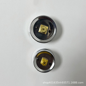 Pressure <b>Gauge</b> 40 50mm 12Mpa Analog <b>Thread</b> Connection Plastic Iron Shell Electroplated Metal Y40 Axial <b>Gauge</b> - Product Image 4