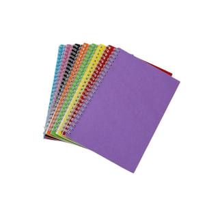 Carnets de notes A5 à spirale, couleur unie, couverture souple, multicolores, pour étudiants, avec logo personnalisé, vente en gros d'usine - Product Image 5