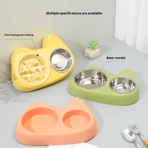 Katzenfutternapf mit Augenform, Slow-Food-Edelstahlnapf, 2-in-1-Tiernapf, Haustierzubehör - Product Image 4