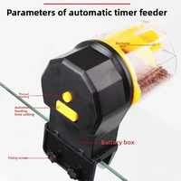 Distributeur de nourriture intelligent grande capacité pour poissons, avec minuterie automatique, auto-nettoyant et facile à utiliser, en plastique de luxe pour aquariums plantés