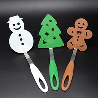 Qualité alimentaire arbre De Noël bonhomme de neige bonhomme de pain d'épice en nylon biscuits spatule turner
