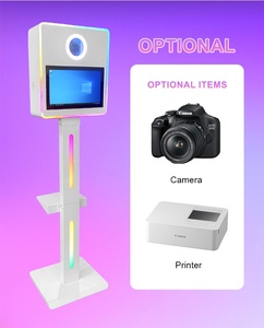 Photomaton 15,6 pouces avec appareil photo et imprimante, <span class=keywords><strong>cadre</strong></span> lumineux LED pour selfie, idéal pour les fêtes - Product Image 5