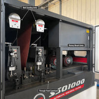 Machine automatique de débavurage de tôles métalliques SSQ1000, équipement de ponçage et de débavurage avec brosse à rouleaux et contrôle par écran tactile