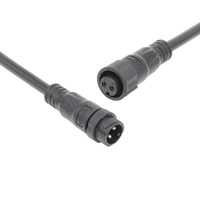 Élevage de bétail éclairage faisceau de câbles d'alimentation cc moulé 2PIN amarrage rapide mâle femelle connecteur de câble IP65 prise étanche M16