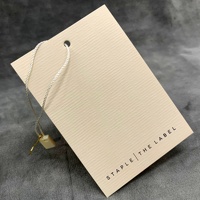 Vêtements personnalisés Étiquette de gaufrage recyclée Accessoires de vêtement Vêtements Étiquettes volantes
